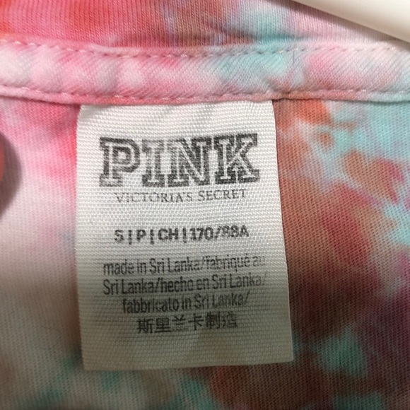 Tye die pink cropped top - Picture 2 of 2